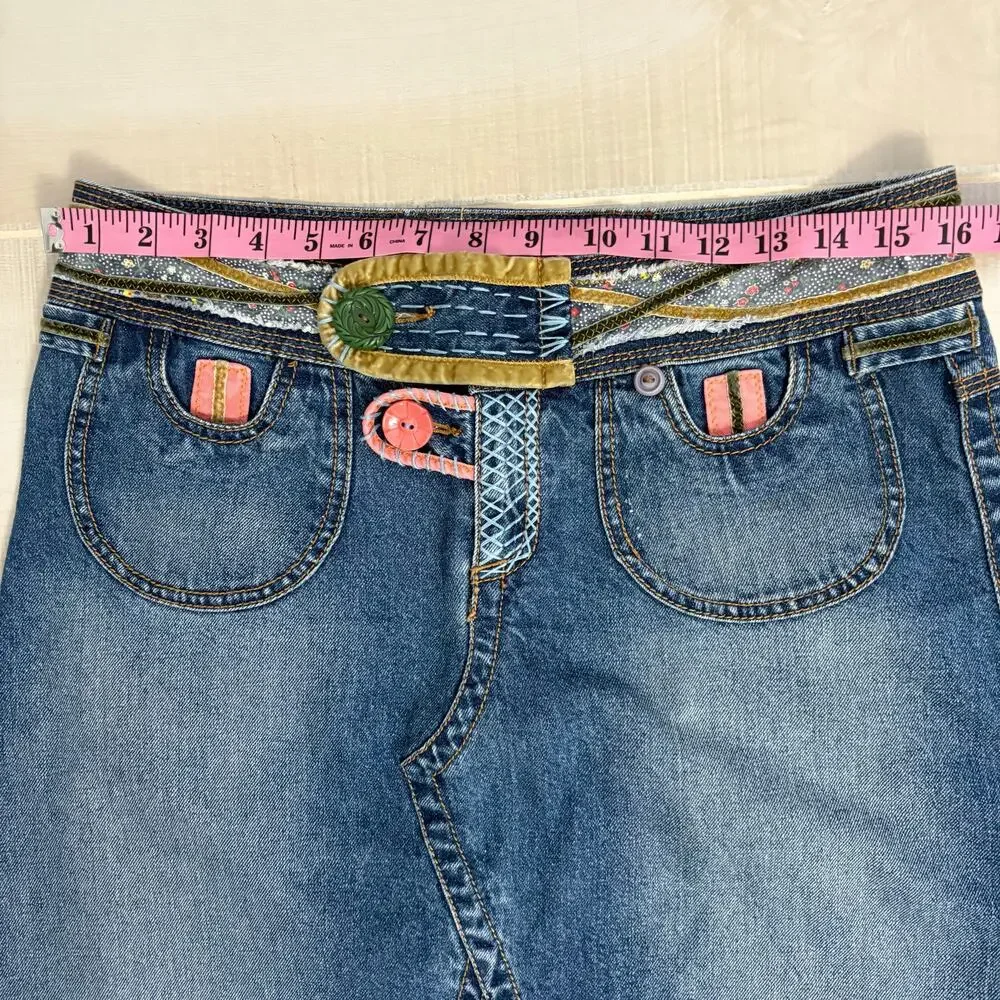 Vintage Carol Anderson For Cabi Denim Blue Jean Mini Skirt Women’s Sz 8 See pics - Picture 9 of 10